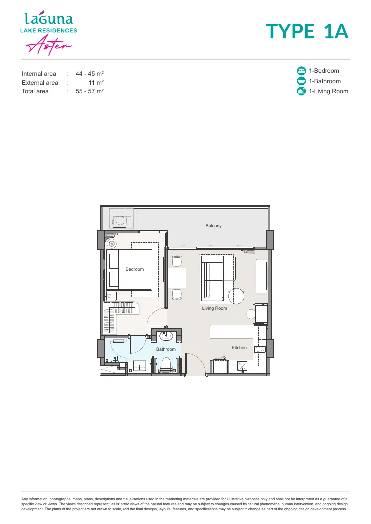 Laguna Lake Residences Aster plan