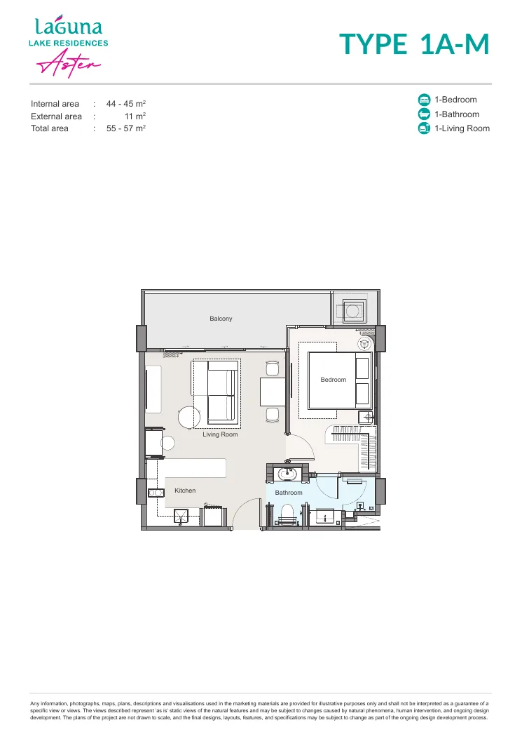 Laguna Lake Residences Aster plan