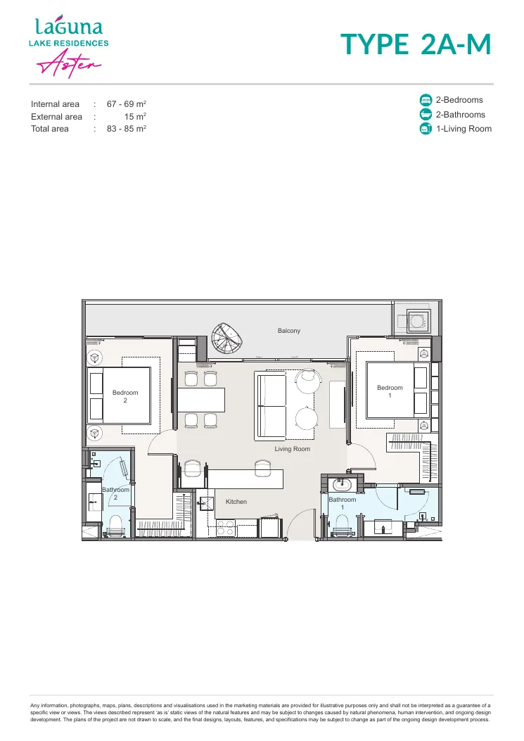 Laguna Lake Residences Aster plan