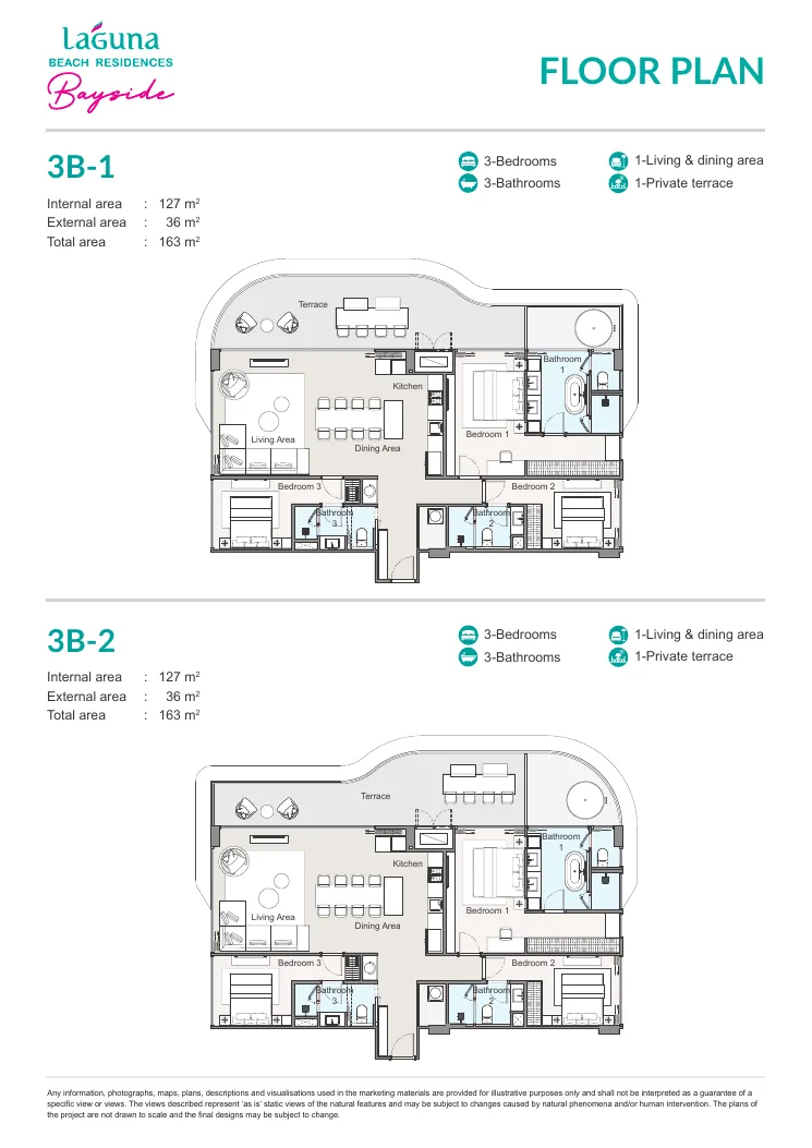 Laguna Beach Residences Bayside plan