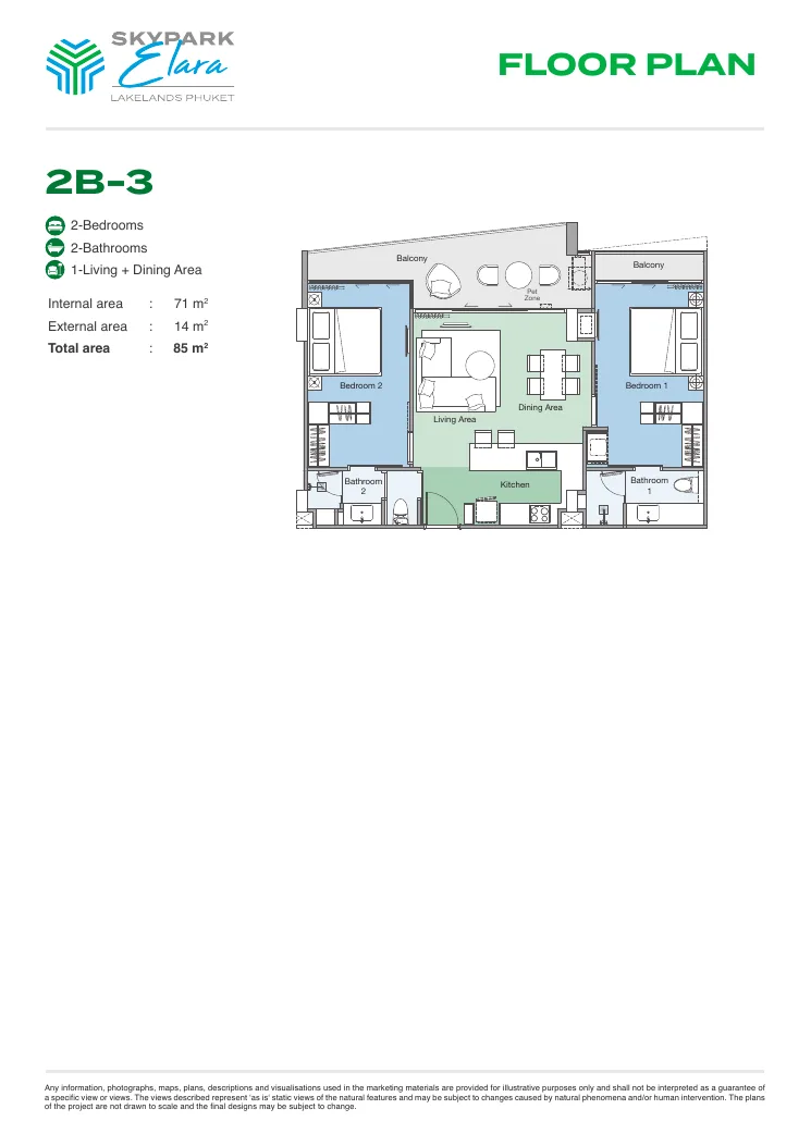 Skypark Elara Lakelands plan