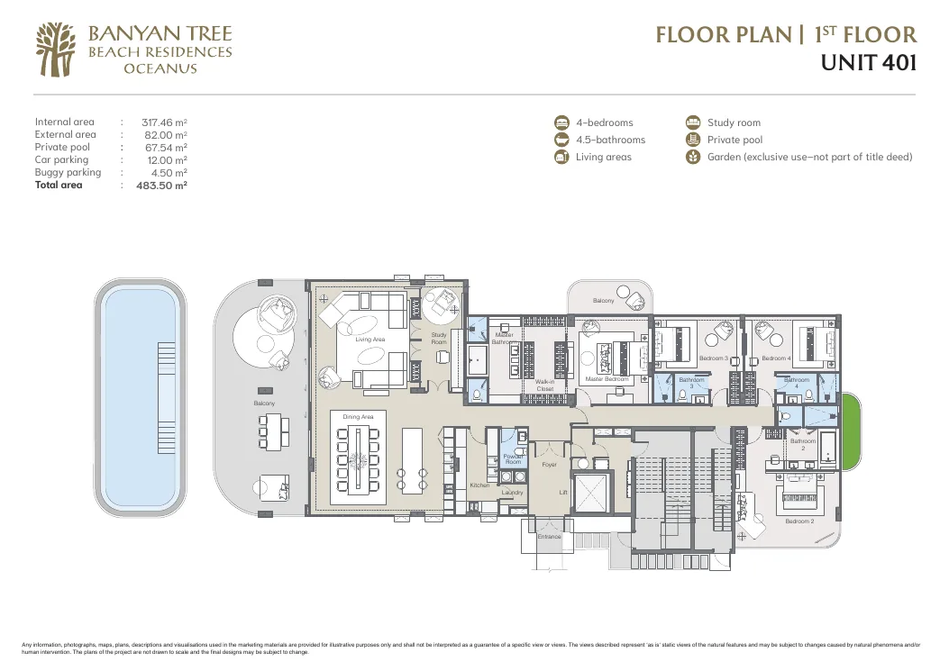 Banyan Tree Beach Residences Oceanus plan