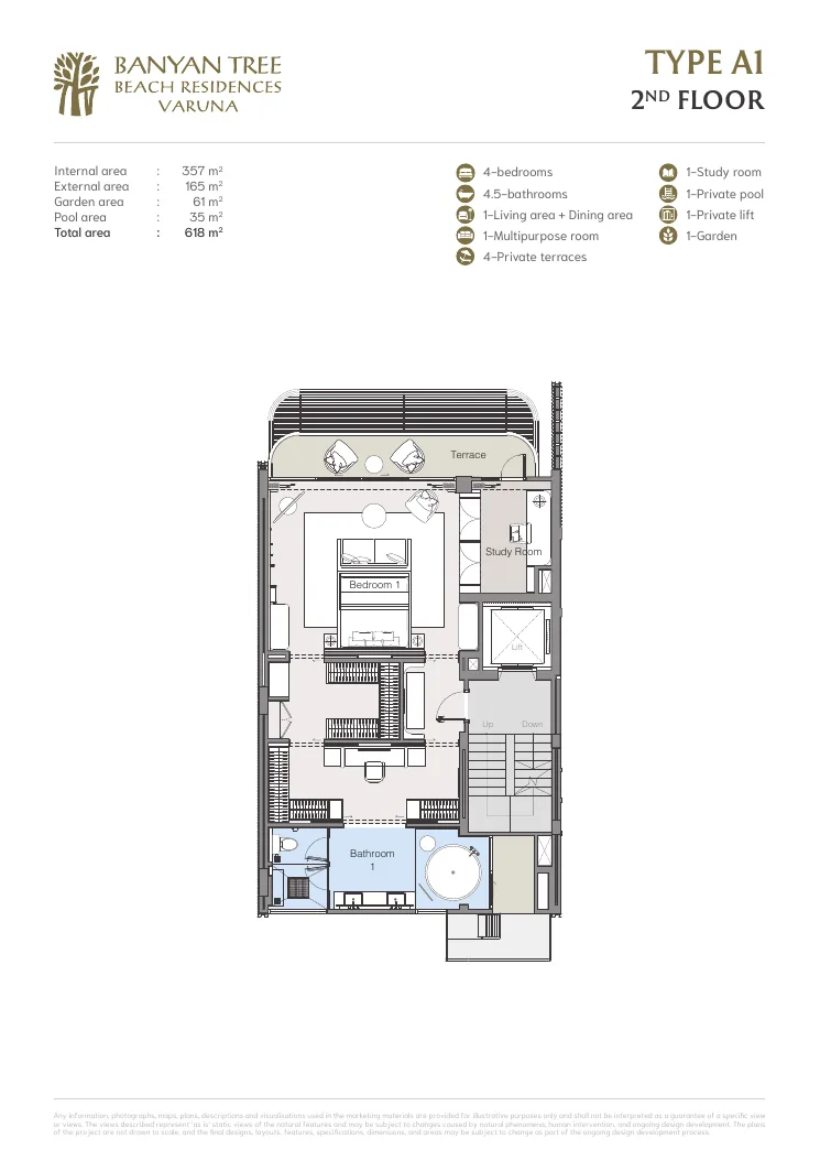 Banyan Tree Beach Residences Varuna plan