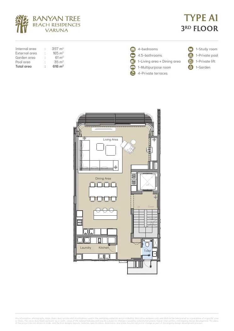 Banyan Tree Beach Residences Varuna plan