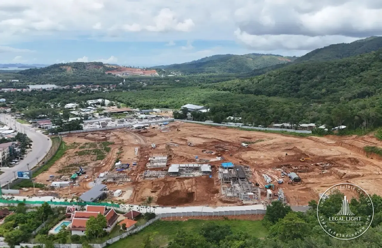 The Title Villa Kirara Bang Tao construction