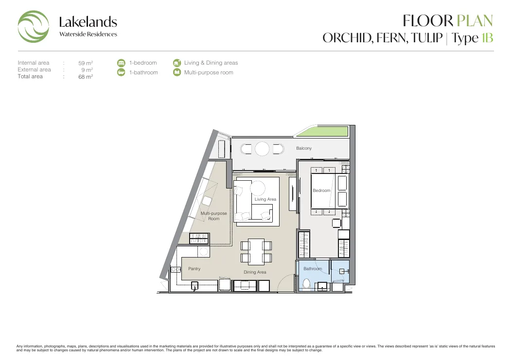Laguna Lakelands Waterside Residences plan